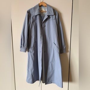 Vintage Periwinkle Lilac London Fog Trench Coat - Missing Belt